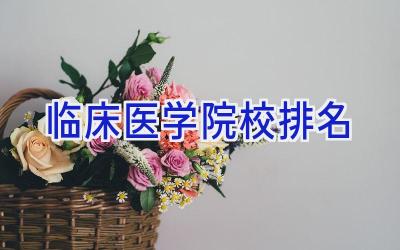 临床医学院校排名