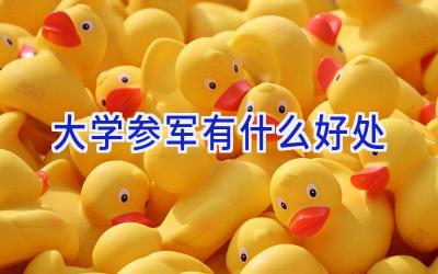 大学参军有什么好处