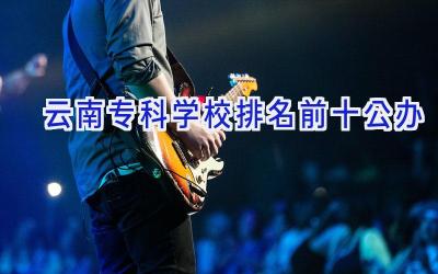 云南专科学校排名前十公办